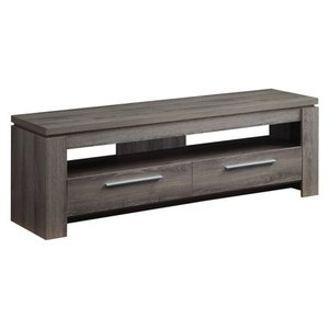 lot 1448 image: Coaster Home Furnishings 59 TV Console, Weathered Grey