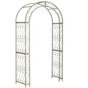 lot 1912 image: Safavieh Pagan Outdoor Arbor, Antique White