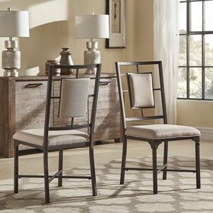 lot 1919 image: iNSPIRE Q Dania Industrial Dining Chairs (Set of 2) by Classic - 55 x 84