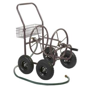 lot 4453 image: Liberty Garden 871 Four Wheel Puch Hose Cart