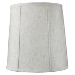 lot 4476 image: 8x10x10 Textured Oatmeal Linen Drum Lampshades