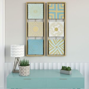 lot 4506 image: Camber Modern Metal Wall Decor (Set of 2)