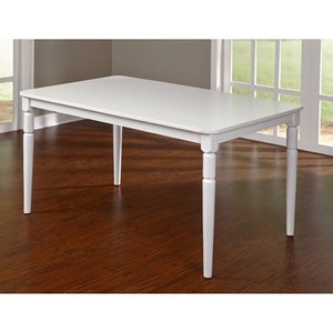 lot 4511 image: Albury Turned Legs Dining Table, White