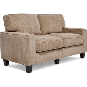 lot 4532 image: Serta RTA Palisades Collection 61 Loveseat in Flagstone Beige, CR43529PB