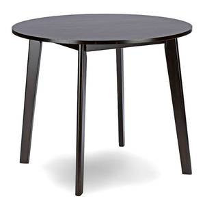 lot 4537 image: Debbie Mid-Century Wood Round Dining Table - Dark Brown - Baxton Studio