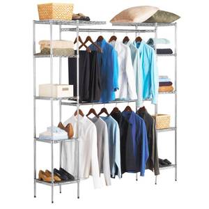 lot 5841 image: Seville Classics Expandable Closet Organizer - Zinc