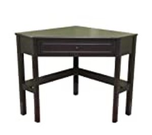 lot 5849 image: Corner Writing Desk with Pullout Drawer and Shelf