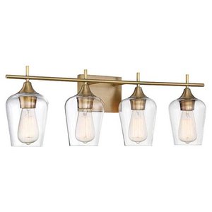lot 5871 image: Savoy House Octave 8-4030-4 Bathroom Vanity Light