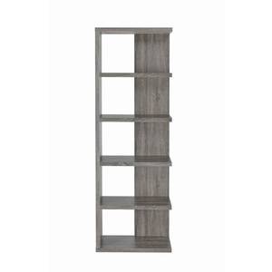 lot 5903 image: Coaster 800553 Home Furnishings Bookcase, Weathered Grey