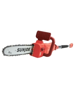 lot 5904 image: Sun Joe SWJ807E-RED Electric Convertible Pole Chain Saw 10 inch 8.0 Amp (Red)