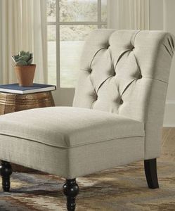 lot 1423 image: Coaster Furniture Roy Oatmeal Fabric Chair