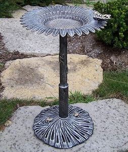 lot 1426 image: Oakland Living Corporation Premium Sunflower Design Bird Bath
