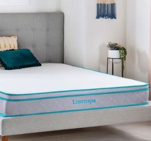 lot 1438 image: Linenspa Essentials 8 Memory Foam Hybrid Queen Mattress