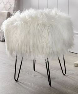 lot 1932 image: Simple Living Miranda Square Stool White