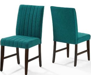 lot 1933 image: Carson Carrington Takstens Upholstered Fabric Dining Side Chairs Set of 2