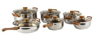 lot 1936 image: Gourmet Chef 12-Piece Covered Cookware