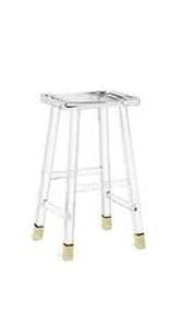 lot 4451 image: Modern Zela Acrylic Stool