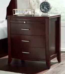 lot 5838 image: Brighton Charging Station Nightstand (Cinnamon)