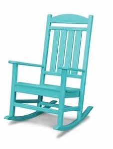 lot 5850 image: Polywooda Presidential Outdoor Rocking Chair