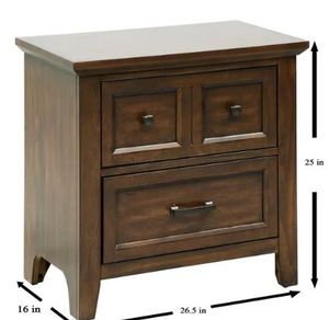 lot 5878 image: Copper Grove 2-Drawer Nightstand