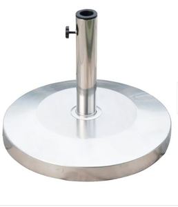 lot 5906 image: Outsunny 19 Round 55lb Stainless Steel Umbrella Stand