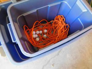 lot 8070 image: Electrical Cord & Storage Containers
