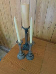 lot 8057 image: Three Candlesticks