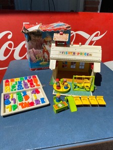 lot 2010 image: Fisher Price Play Family School 1971
