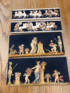 lot 2024 image: Lot of 4 Antique F. Parsons Opus Pictum Art Museum Reproductions.