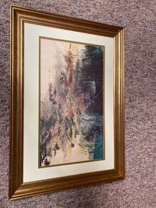lot 2058 image: Vintage Thomas Palmerton prints framed Brownville Nebraska