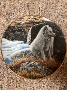lot 2063 image: Hamilton collection northern morning collector plate with fox