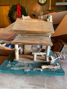 lot 2163 image: Very ornate and detailed birdhouse