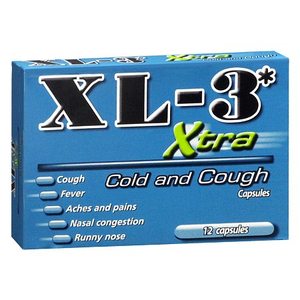 lot 996 image: 3 Packs of XL-3 Xtra Cold and Cough Softgels- 12ct