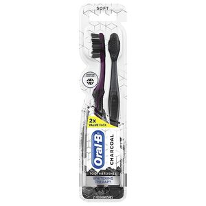 lot 2008 image: Oral-B Charcoal Soft Whitening Therapy Toothbrush - 2ct