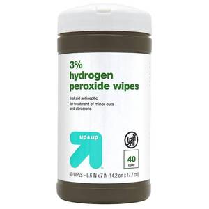 lot 2056 image: Hydrogen Peroxide Wipes - 40ct - Up&Up