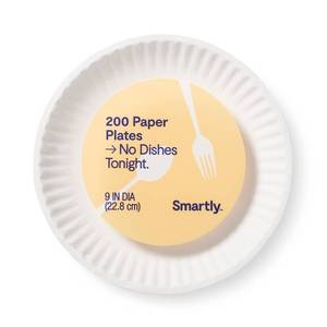 lot 2064 image: Paper Plates - 9- 200ct - Smartly