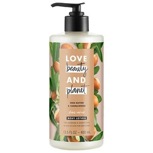 lot 2070 image: Love Beauty & Planet Shea Butter And Sandalwood Hand And Body Lotion - 13.5oz