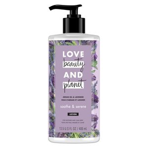 lot 2087 image: Love Beauty & Planet Argan Oil And Lavender Hand And Body Lotion - 13.5oz