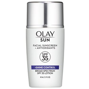 lot 2113 image: Olay Sun Face Sunscreen Serum And Shine Control - SPF 35 - 1.3 fl oz