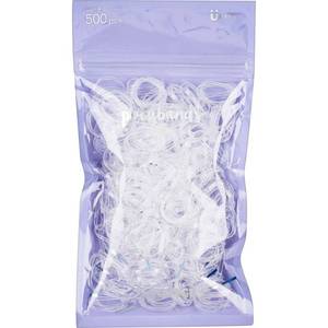 lot 2123 image: Scunci Medium Size Polybands - Clear - 500ct