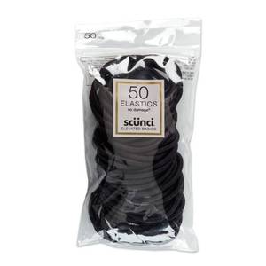 lot 2127 image: Scunci No Damage Elastics - Black - 4mm50ct