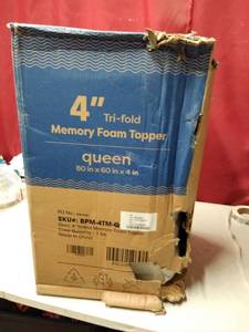 lot 7354 image: memory foam topper queen