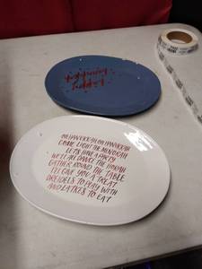 lot 7421 image: holiday platers set of 6