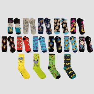 lot 7547 image: Mens Nickelodeon 15 Days of Socks in a Box Socks - Colors May Vary 6-12, GreenRedYellow