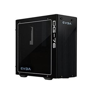 lot 1536 image: EVGA DG-76 Matte Black Mid-Tower, 2 Sides of Tempered Glass, RGB LED and Control Board, Gaming Case 160-B0-2230-KR