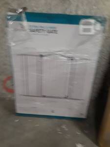 lot 1637 image: Summer Extra Tall & Wide Safety Baby Pet Gate, Cool Gray Metal 29.5 - 53 Inch