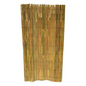 lot 6583 image: MGP 60 in. H Bamboo Slat Roll Garden Fence, Yellow