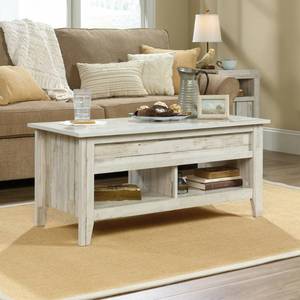 lot 6591 image: Sauder Dakota Pass Lift-top Coffee Table, White Plank finish