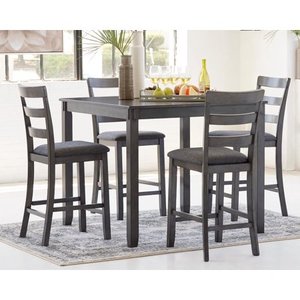 lot 6605 image: Signature Design by Ashley Bridson Dining Table, Gray