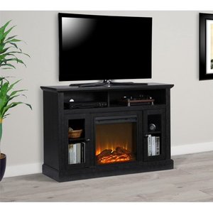 lot 6620 image: Ameriwood Home Chicago Fireplace TV Stand for TVs up to 50, Black